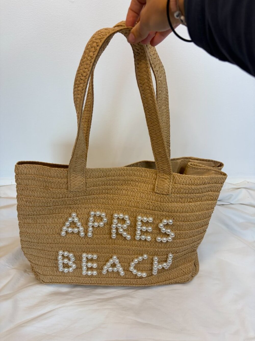 Urban Expressions Apres Beach Wicker Style Beach Bag - Picture 3 of 7